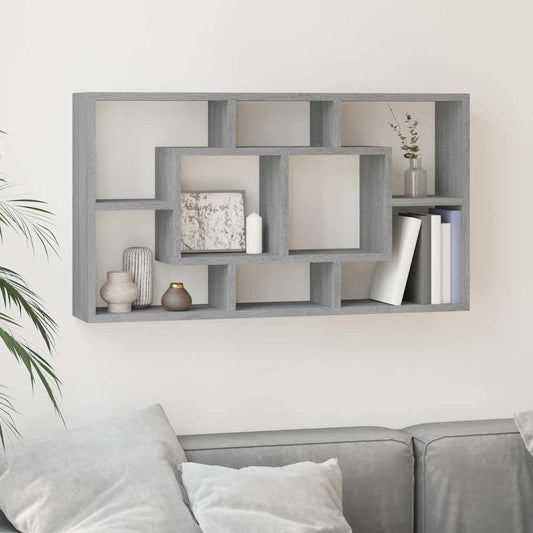 Wall Shelf | Grey Sonoma | Engineered wood | Medium | Wall Shelf