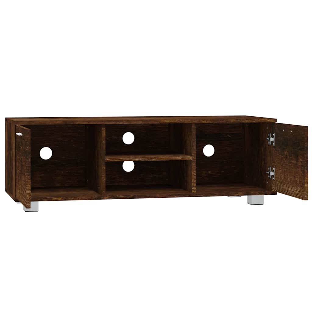TV Cabinet Smoked Oak 120x40.5x35 cm Engineered Wood
