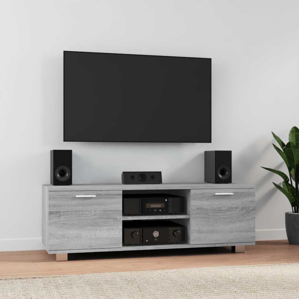 TV Cabinet Grey Sonoma 120x40.5x35 cm Engineered Wood