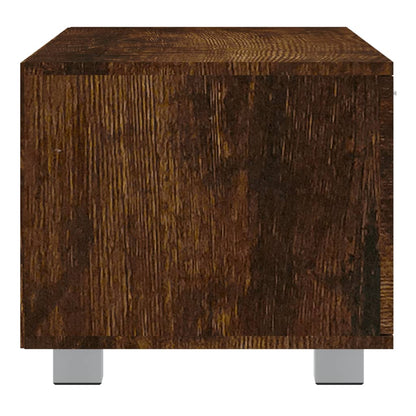 TV Cabinet Smoked Oak 140x40.5x35 cm Engineered Wood