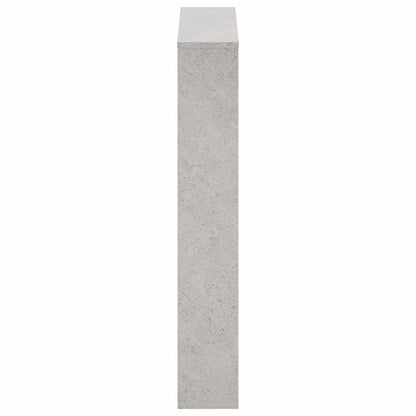 Shoe Cabinet with Mirror 3-Layer Concrete Grey 63x17x102.5 cm