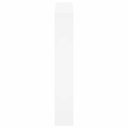 Shoe Cabinet with Mirror 3-Layer High Gloss White 63x17x102.5 cm