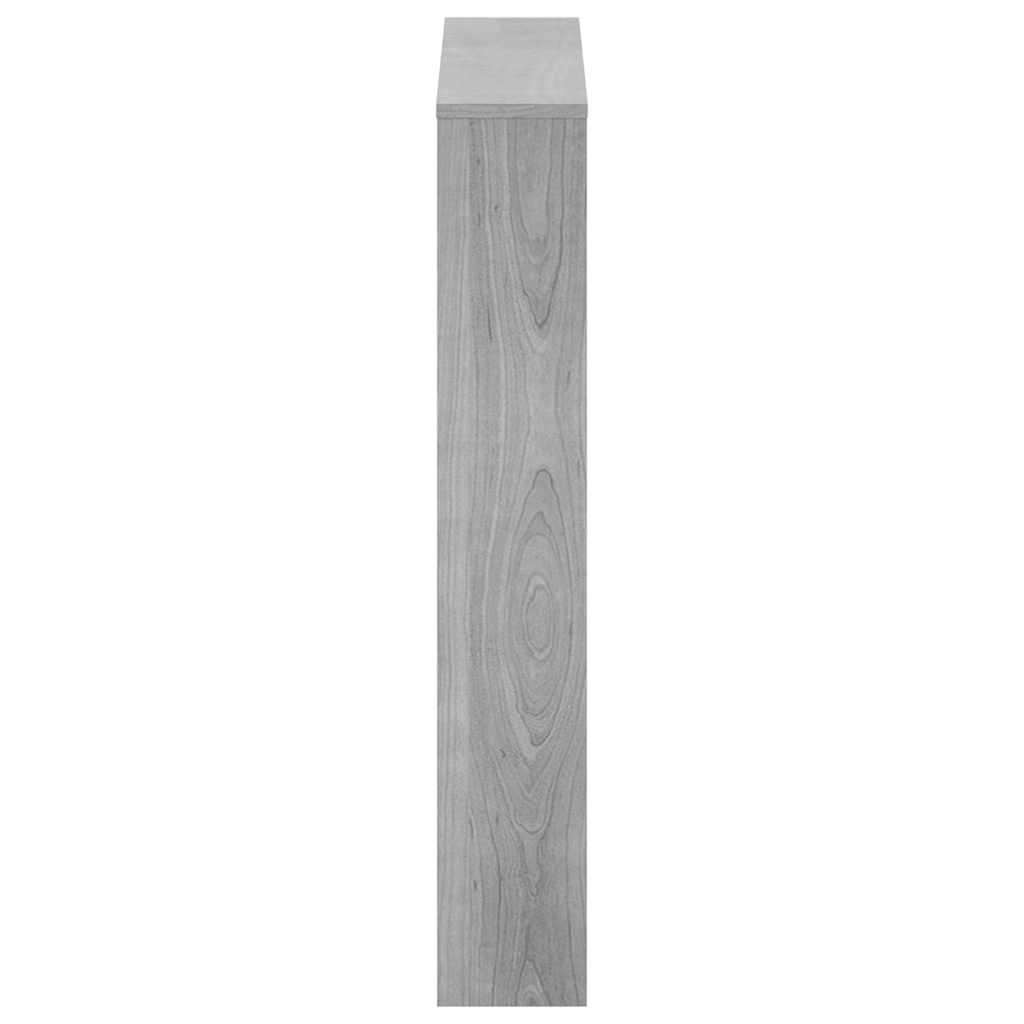 Shoe Cabinet with Mirror 3-Layer Grey Sonoma 63x17x102.5 cm
