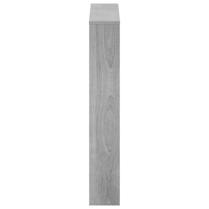 Shoe Cabinet with Mirror 3-Layer Grey Sonoma 63x17x102.5 cm