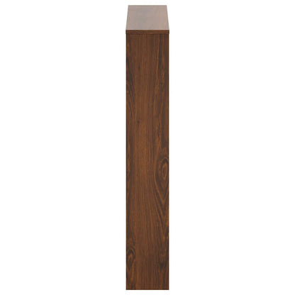 Shoe Cabinet with Mirror 3-Layer Brown Oak 63x17x102.5 cm