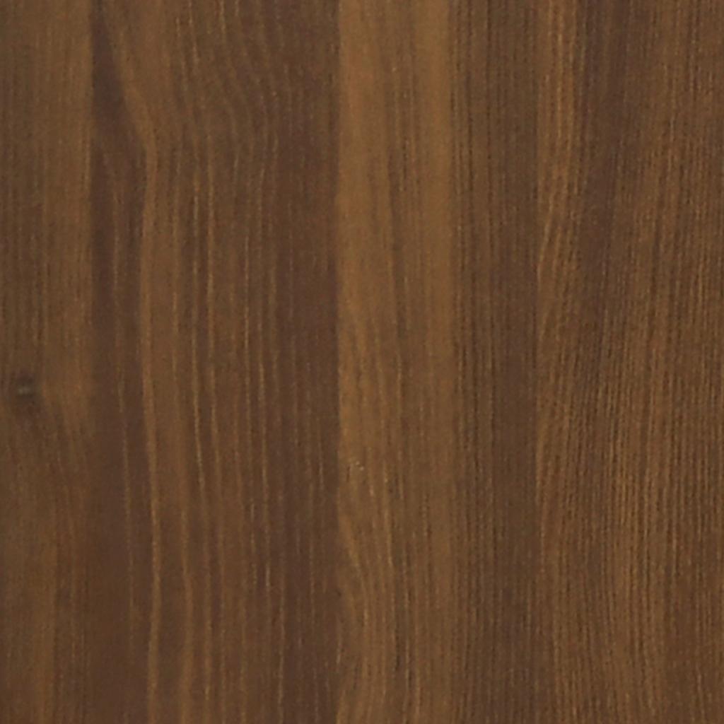Shoe Bench Brown Oak 80x24x45 cm Engineered Wood