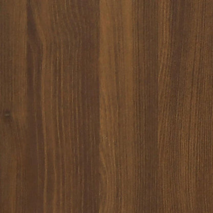 Shoe Bench Brown Oak 80x24x45 cm Engineered Wood