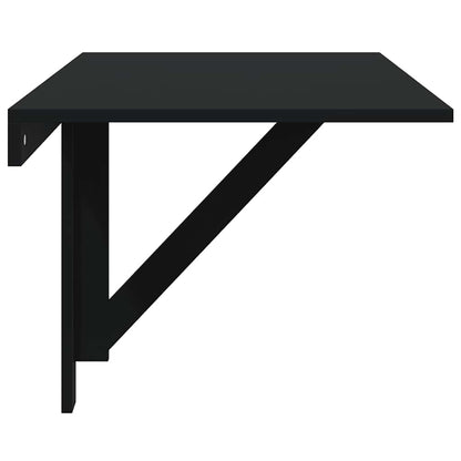 Folding Wall Table Black 100x60x56 cm Engineered Wood