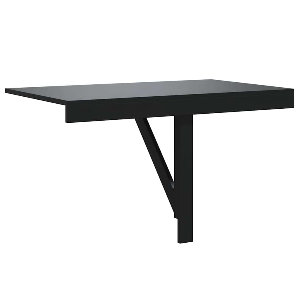 Folding Wall Table Black 100x60x56 cm Engineered Wood