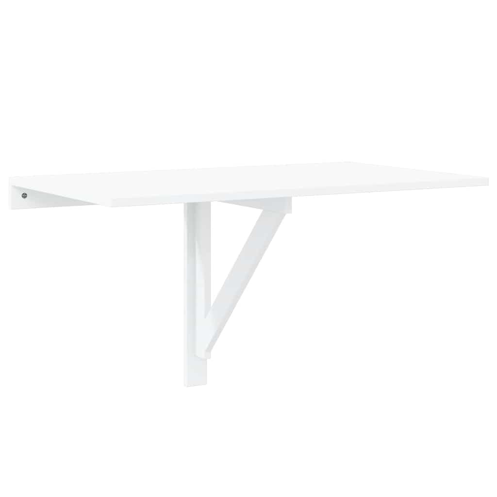 Folding Wall Table High Gloss White 100x60x56 cm Engineered Wood