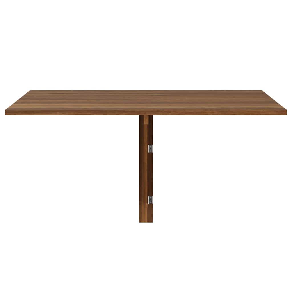 Folding Wall Table Brown Oak 100x60x56 cm Engineered Wood