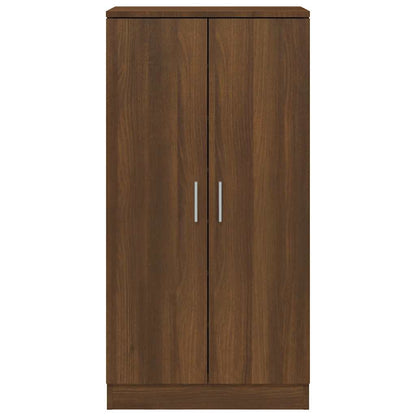 Shoe Cabinet Brown Oak 55x35x108 cm Engineered Wood