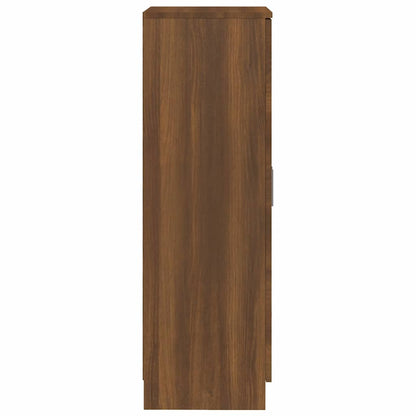 Shoe Cabinet Brown Oak 55x35x108 cm Engineered Wood