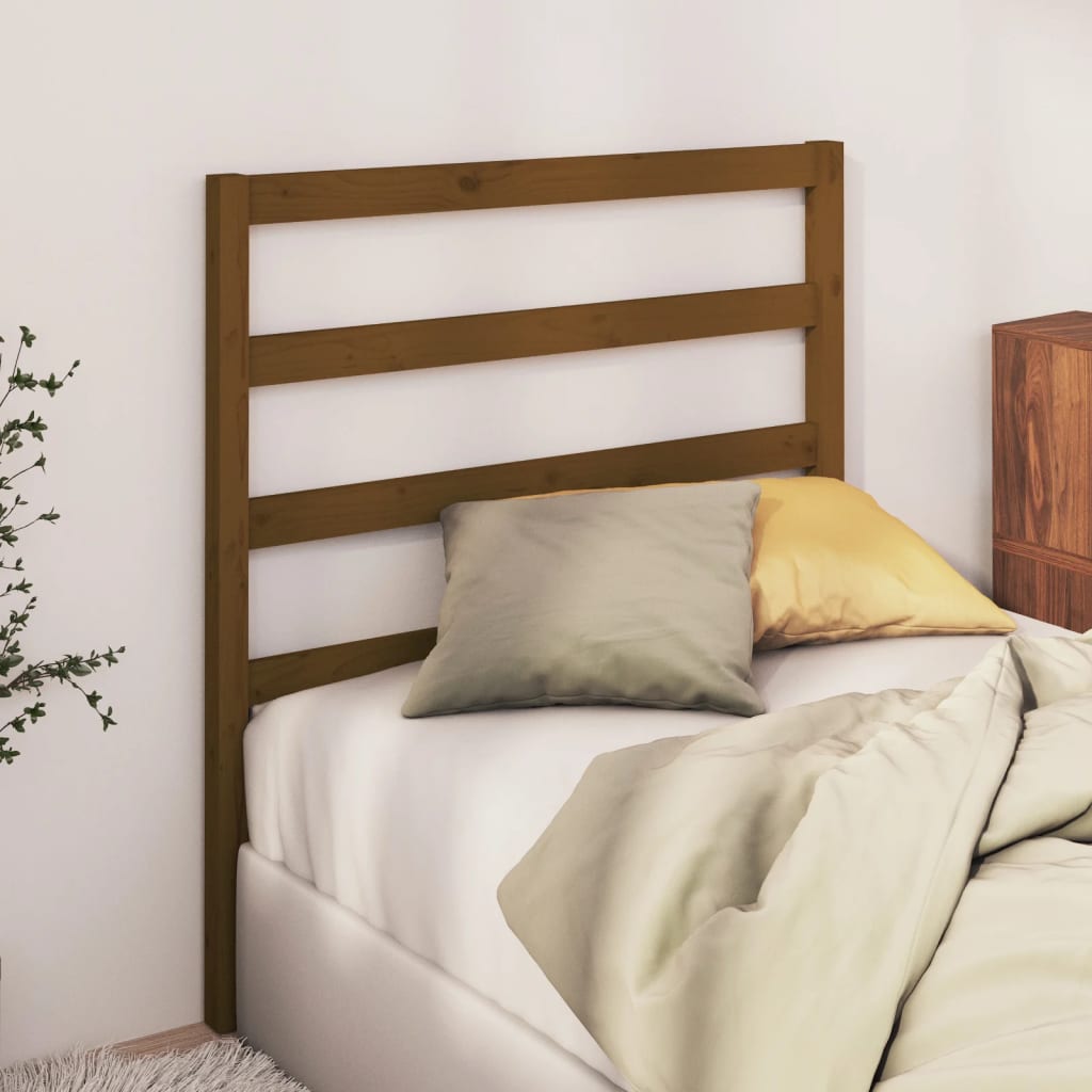 Bed Headboard | Honey brown | Solid pine wood | Standard | Bed Headboard