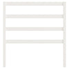 Bed Headboard White 96x4x100 cm Solid Wood Pine