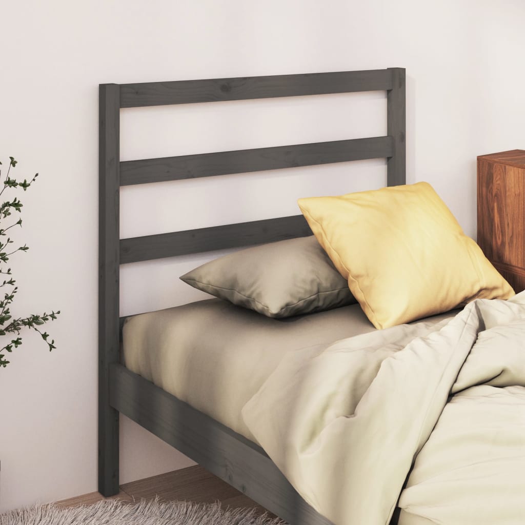 Bed Headboard | Grey | Solid pine wood | Double | Nice Design