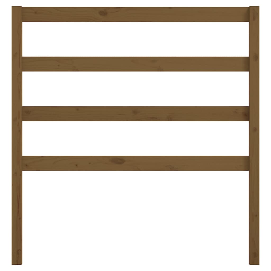 Bed Headboard | Honey Brown | Solid Pine Wood | Double
