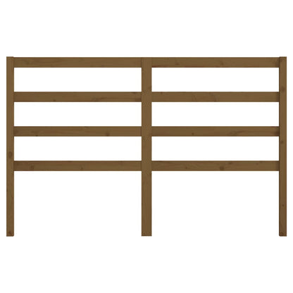 Bed Headboard | Honey brown | Solid pine wood | 126x4x100 cm
