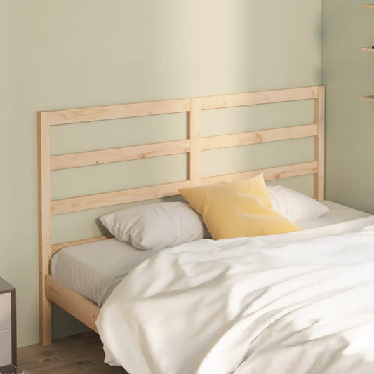 Bed Headboard | Brown | Solid pine wood | 141x100 cm | Simple