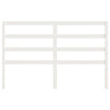 Bed Headboard White 166x4x100 cm Solid Wood Pine