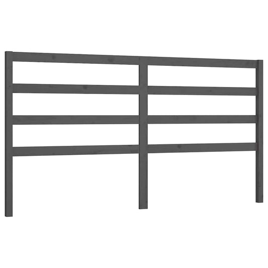 Bed Headboard | Grey | Solid pine wood | Standard | Simple