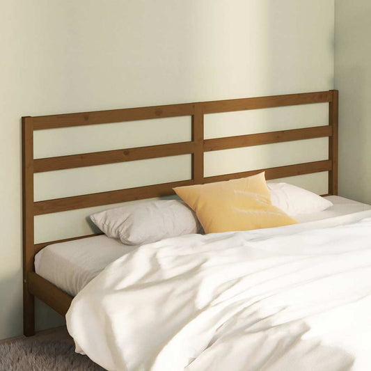 Bed Headboard | Honey Brown | Solid Pine Wood | Bed Headboard