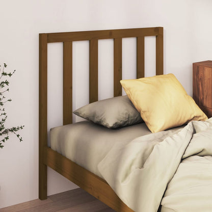 Bed Headboard | Honey Brown | Solid Pine Wood | Standard | Durable