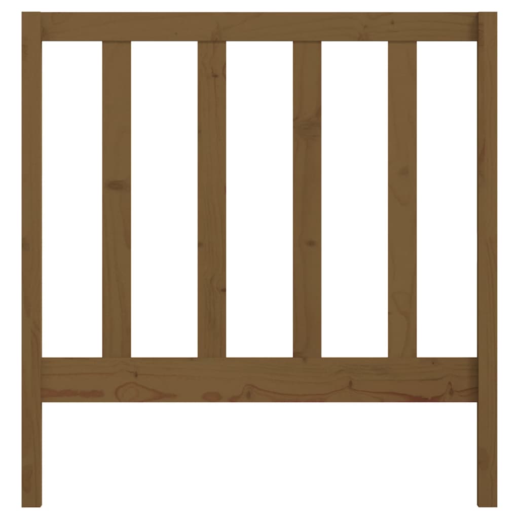 Bed Headboard | Honey Brown | Solid Pine Wood | Medium | Bed Headboard