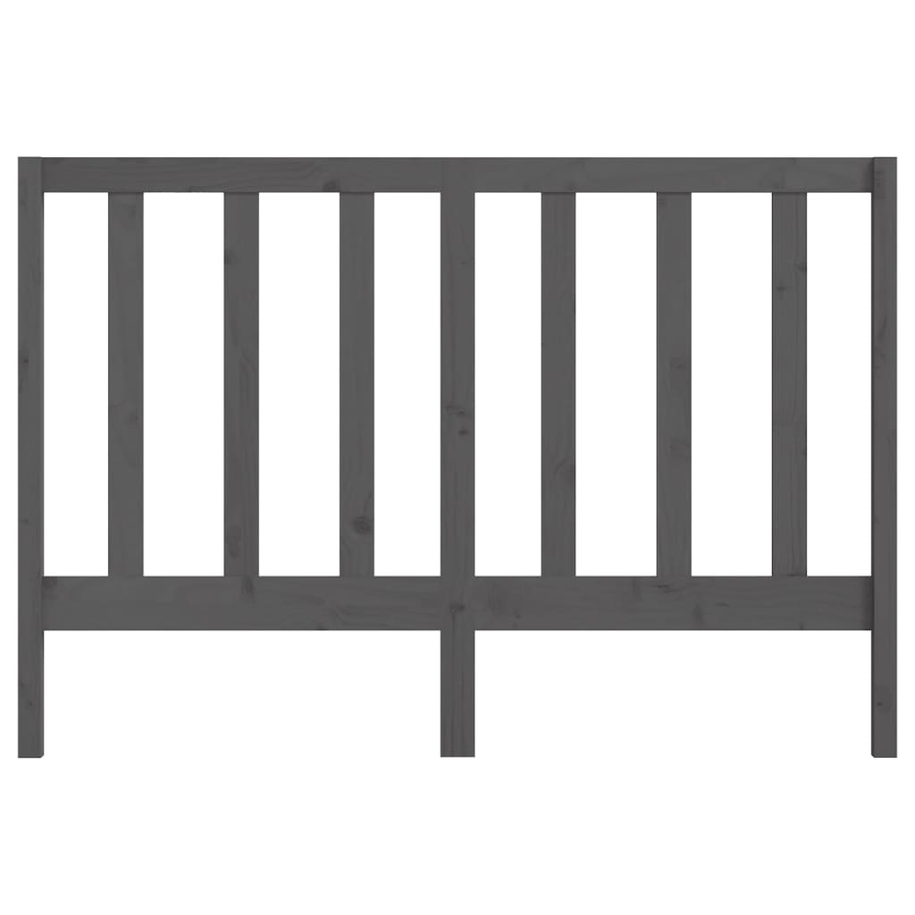 Bed Headboard | Grey | Solid Pine Wood | Standard | Durable