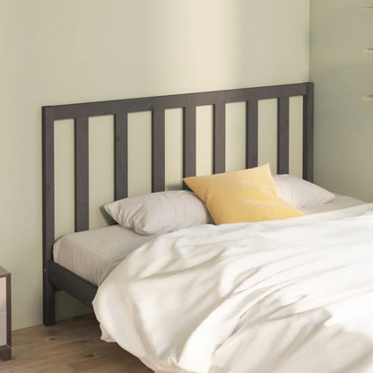 Bed Headboard | Grey | Solid Pine Wood | Standard | Durable