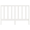 Bed Headboard White 166x4x100 cm Solid Wood Pine