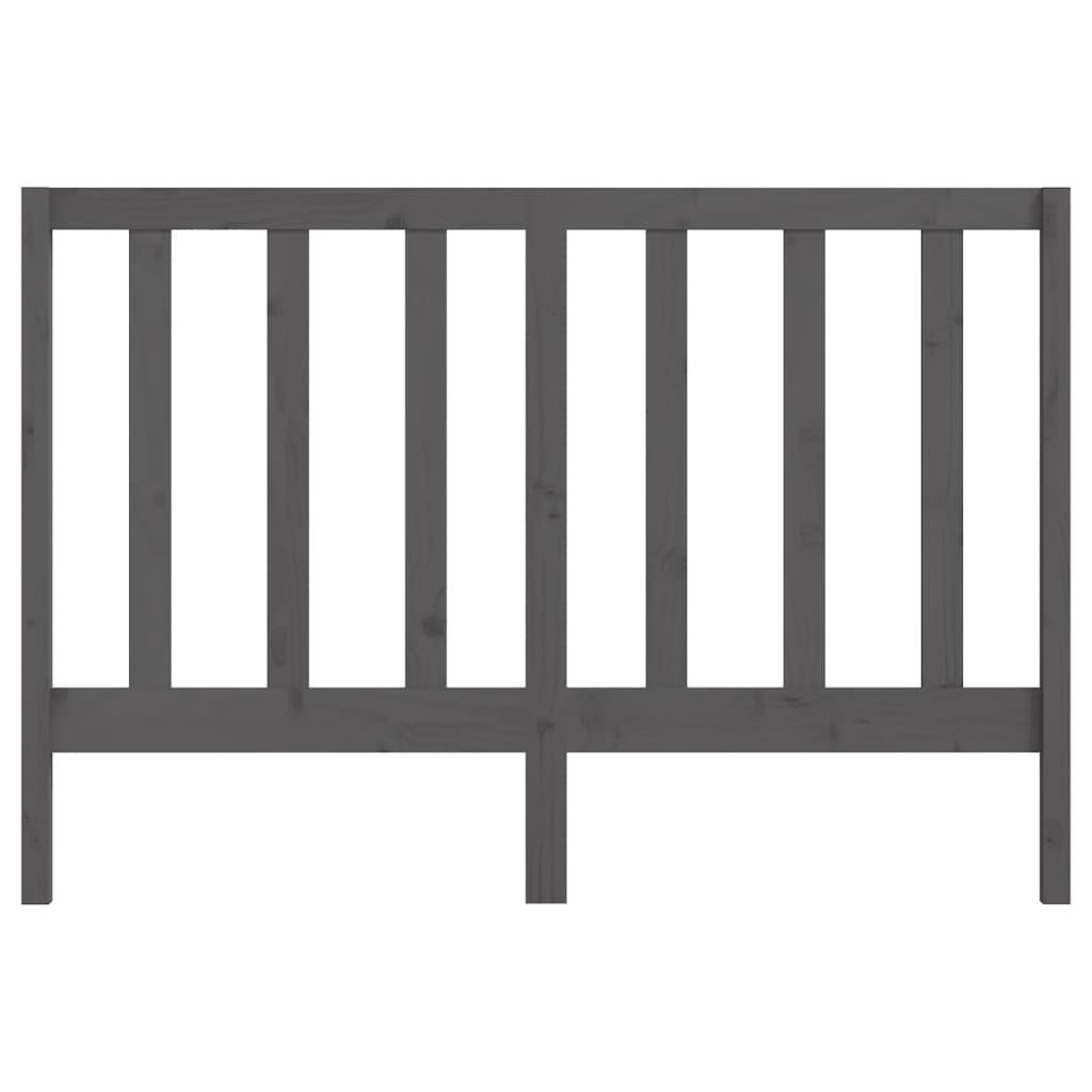 Bed Headboard | Grey | Solid pine wood | 166x4x100 cm | Great Design