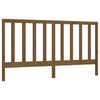Bed Headboard Honey Brown 206x4x100 cm Solid Wood Pine