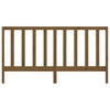 Bed Headboard Honey Brown 206x4x100 cm Solid Wood Pine