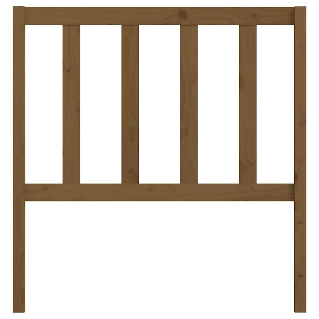 Bed Headboard Honey Brown 81x4x100 cm Solid Wood Pine