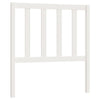 Bed Headboard White 106x4x100 cm Solid Wood Pine