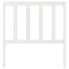 Bed Headboard White 106x4x100 cm Solid Wood Pine