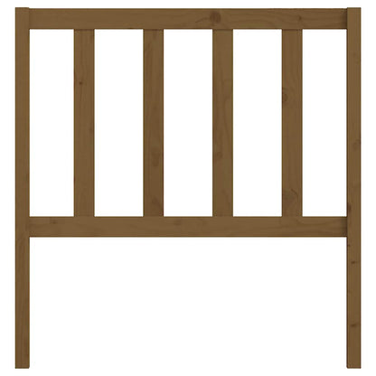 Bed Headboard Honey Brown 106x4x100 cm Solid Wood Pine