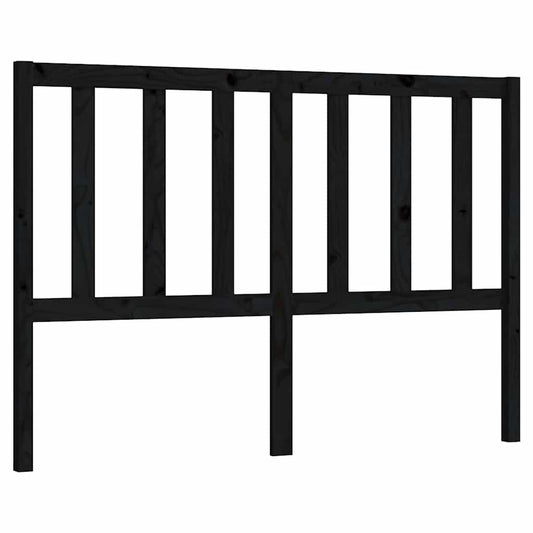 Bed Headboard | Black | Solid pine wood | Standard | Durable