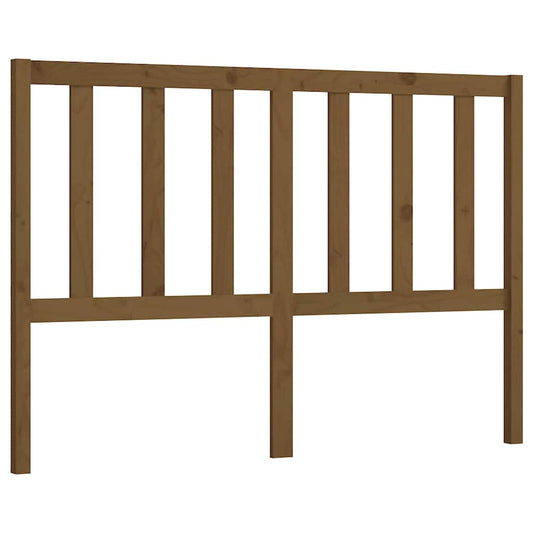 Bed Headboard | Honey Brown | Solid Pine Wood | 146 cm x 4 cm x 100 cm