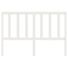 Bed Headboard White 156x4x100 cm Solid Wood Pine