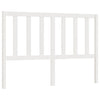 Bed Headboard White 166x4x100 cm Solid Wood Pine