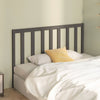 Bed Headboard Grey 166x4x100 cm Solid Wood Pine