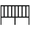 Bed Headboard Black 166x4x100 cm Solid Wood Pine