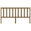 Bed Headboard Honey Brown 186x4x100 cm Solid Wood Pine