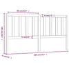 Bed Headboard Honey Brown 186x4x100 cm Solid Wood Pine