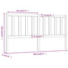 Bed Headboard Honey Brown 206x4x100 cm Solid Wood Pine