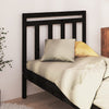 Bed Headboard Black 81x4x100 cm Solid Wood Pine
