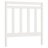 Bed Headboard White 106x4x100 cm Solid Wood Pine