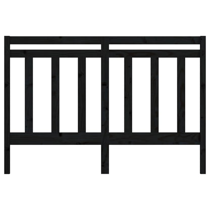 Bed Headboard | Black | Solid pine wood | 126 cm | Bed Headboard